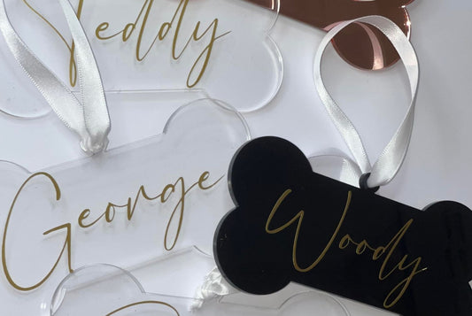 Personalised Acrylic Bone Christmas Ornament