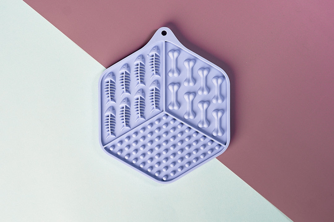 Dog pastel lick mat suction