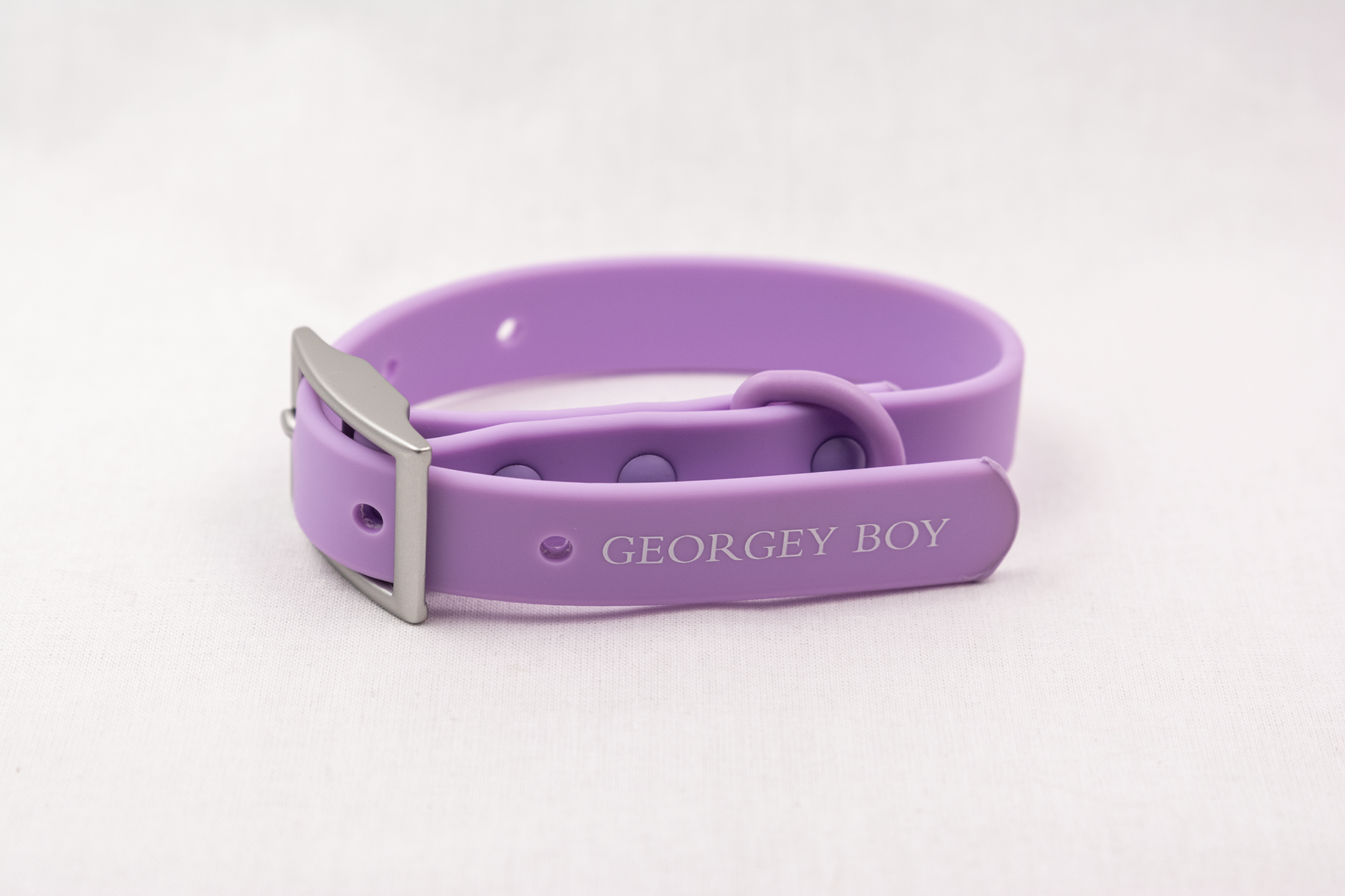 Lilac Dog Collar Strong Silicone